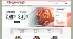 Desktop Screenshot of myfirstccu.org