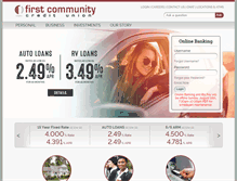 Tablet Screenshot of myfirstccu.org